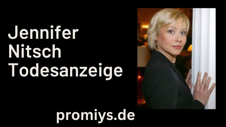 Jennifer Nitsch todesanzeige